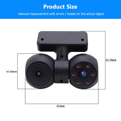Πατενταρισμένο σχεδιασμό HP 1080P Mini Dash Cam Διπλή κάμερα κρυμμένη για αυτοκίνητο Fisheye