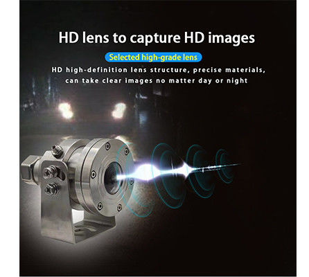 4K CCTV Αντιεκρήξεις Fisheye PTZ κάμερα από ανοξείδωτο χάλυβα για φορτηγά ενσωματωμένο MIC Starlight IR